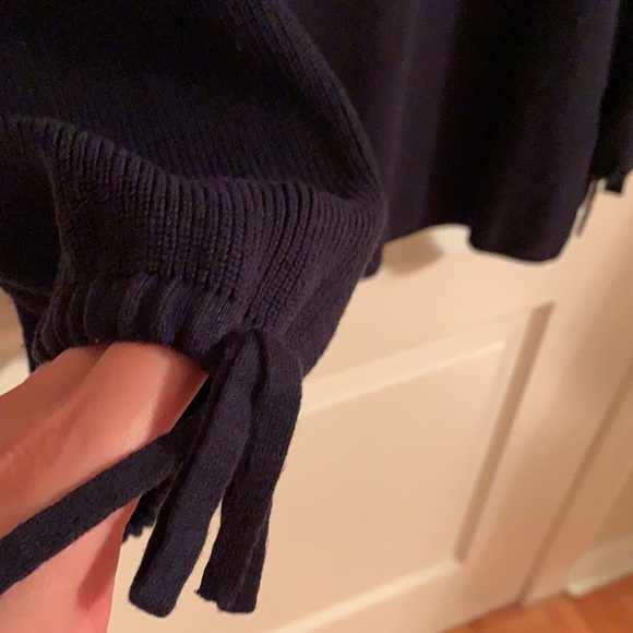 Banana Republic Tie Sleeve Sweater | Blue - Picture 2 of 8
